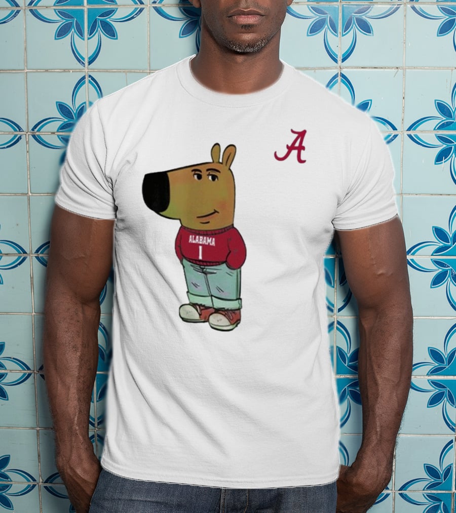 Alabama Crimson Tide Chill Cartoon Character T-Shirt