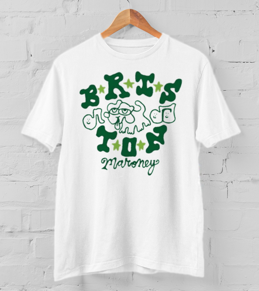 Briston Maroney Playful Dog And Stars T-Shirt