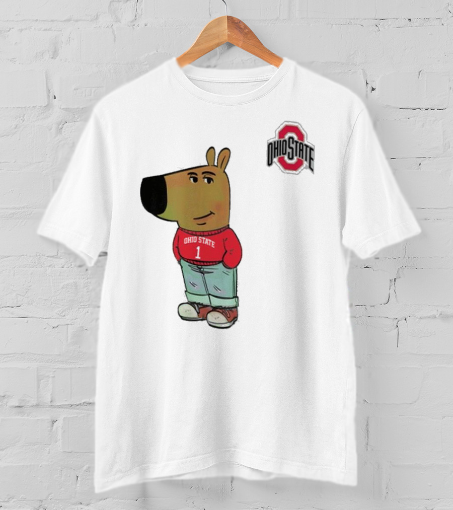 Ohio State Buckeyes Character In Red T-Shirt