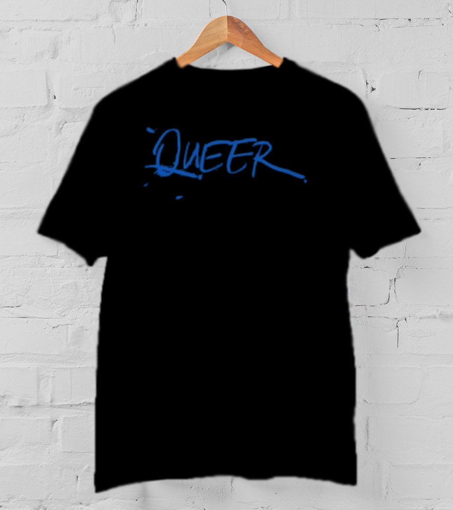 A24films Blue Queer Text T-Shirt