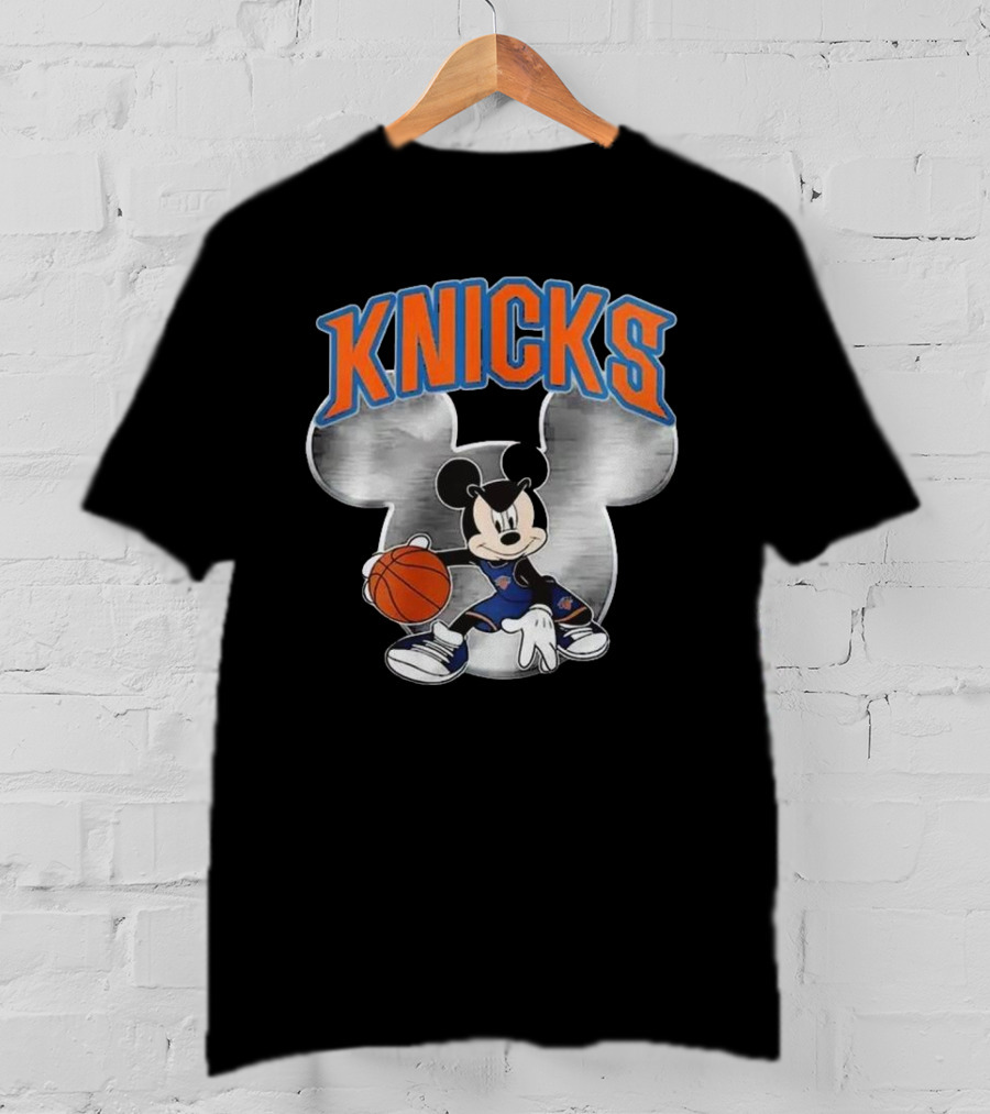 Knicks Mickey Mouse Basketball Christmas T-Shirt
