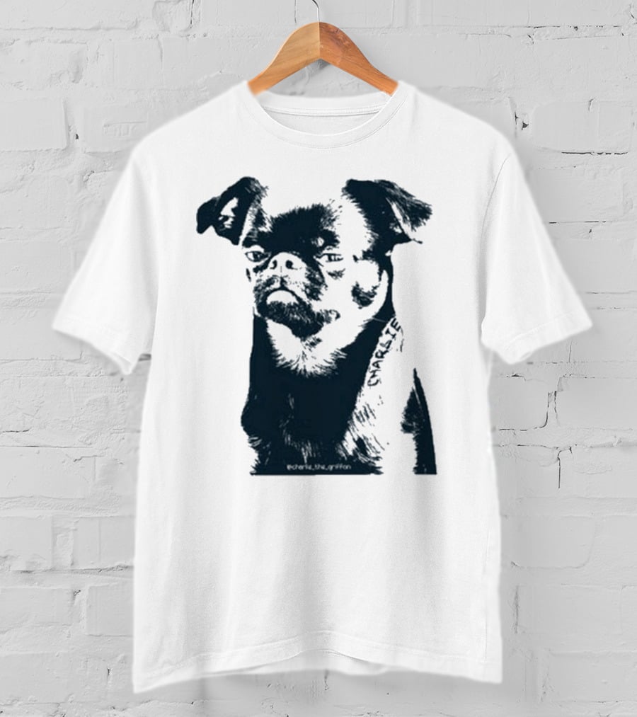 Charlie The Griffon Charlie Face Sketch T-Shirt