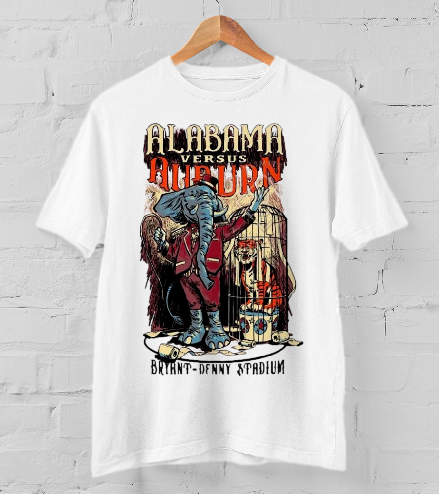 Alabama Versus Auburn Bryant-Denny Stadium Iron Bowl Week T-Shirt