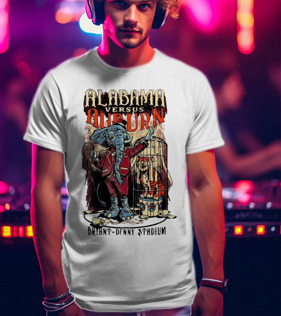 Alabama Versus Auburn Bryant-Denny Stadium Iron Bowl Week T-Shirt