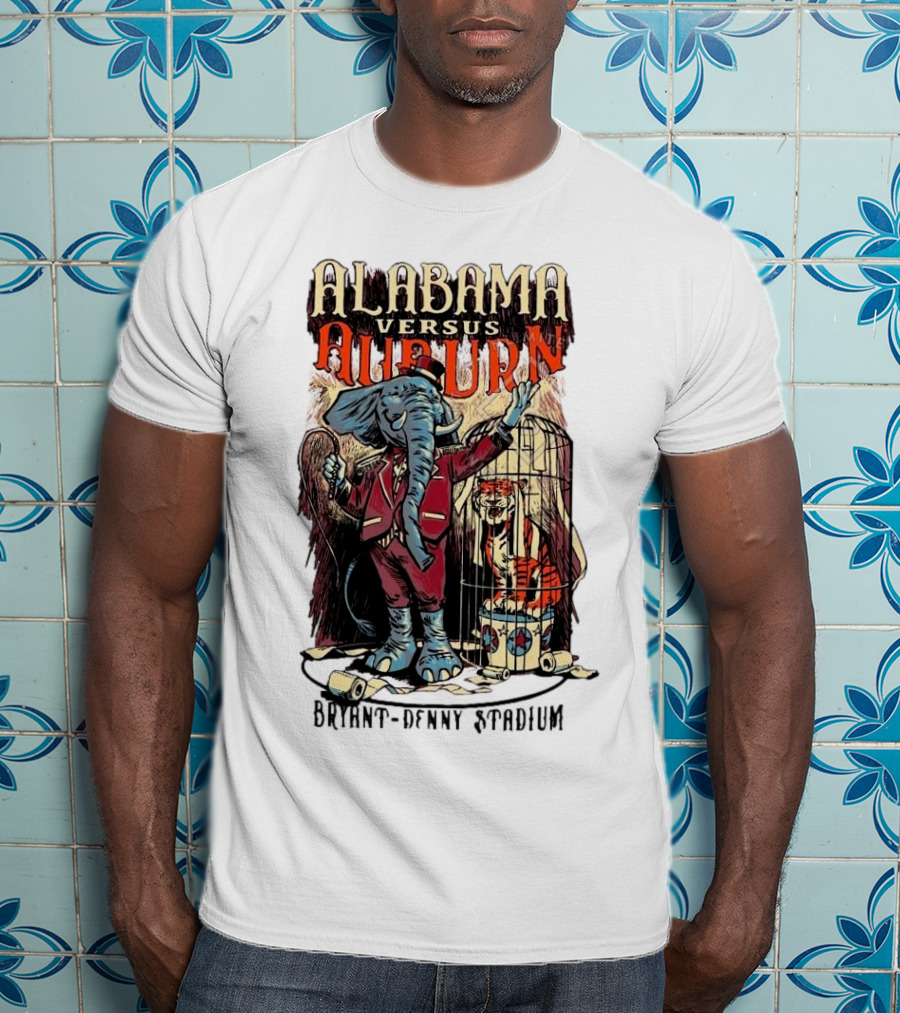 Alabama Versus Auburn Bryant-Denny Stadium Iron Bowl Week T-Shirt
