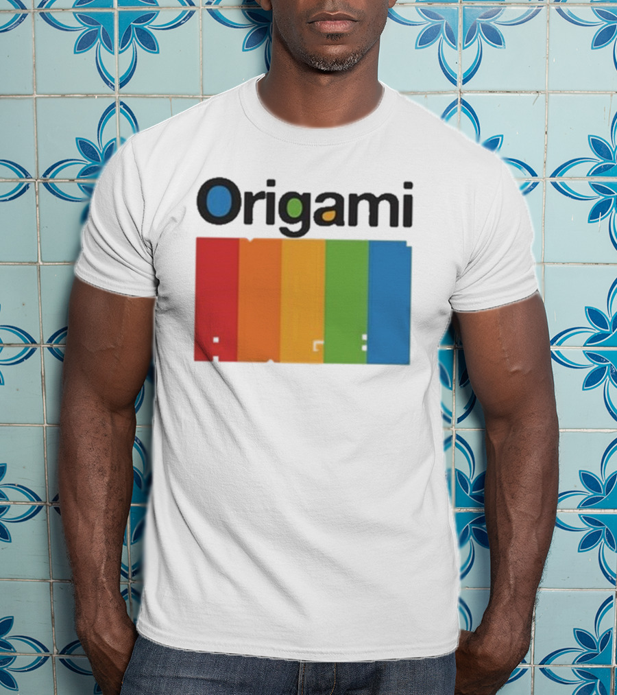 Origami Spectrum Rainbow Blocks T-Shirt