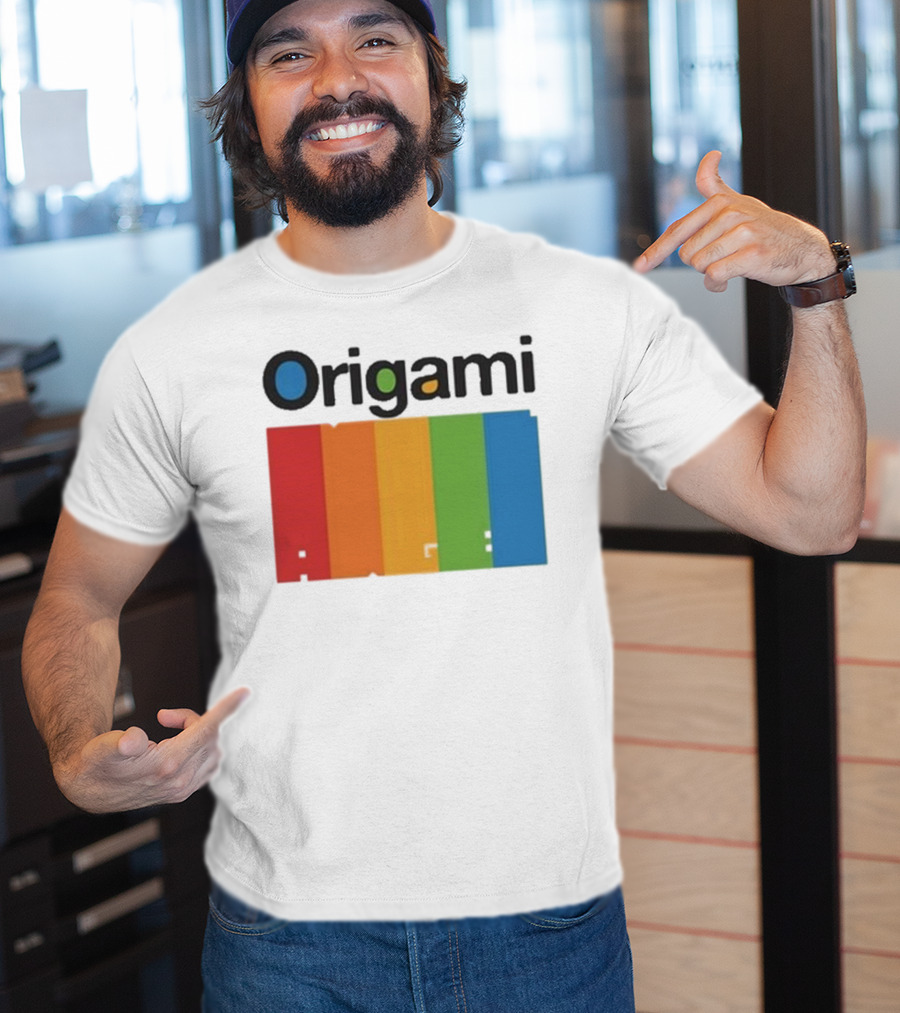 Origami Spectrum Rainbow Blocks T-Shirt