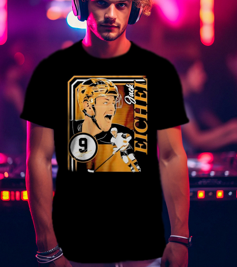Jack Eichel Las Vegas Hockey Collage Frame T-Shirt