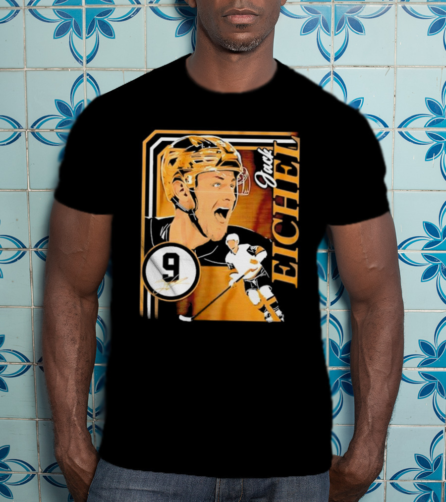Jack Eichel Las Vegas Hockey Collage Frame T-Shirt