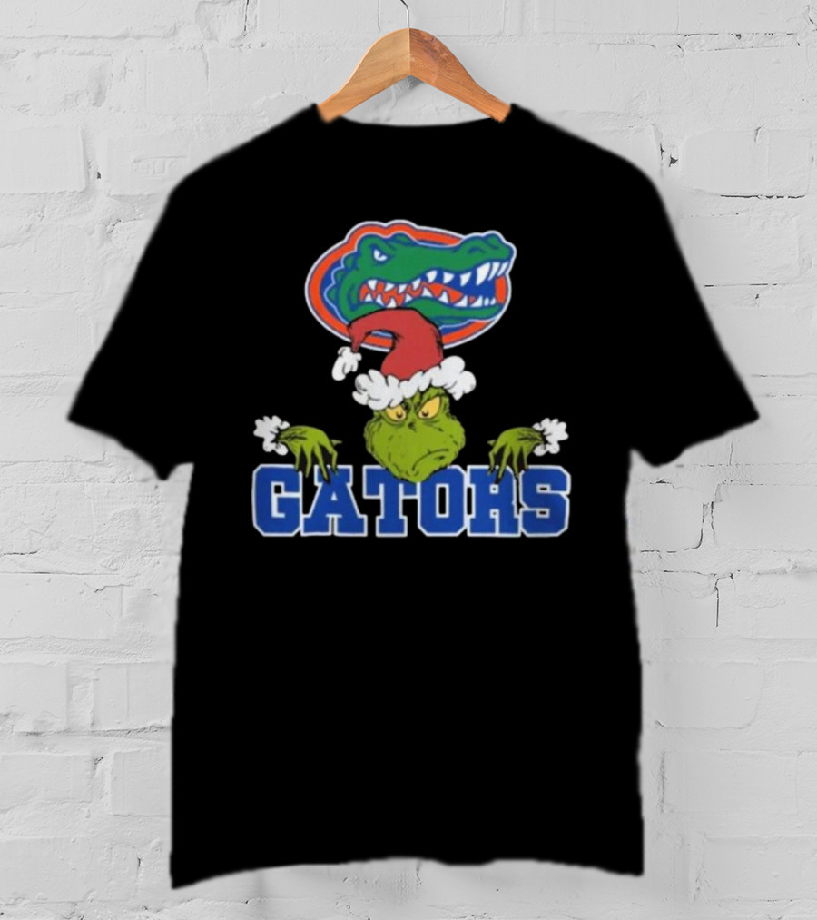 Florida Gators Grinch Christmas Football T-Shirt