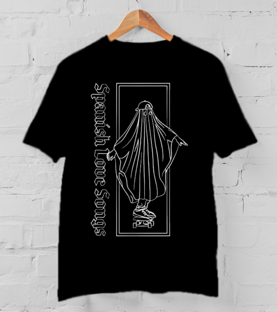 Spanish Love Songs Skater Ghost In Hat Skateboarding T-Shirt