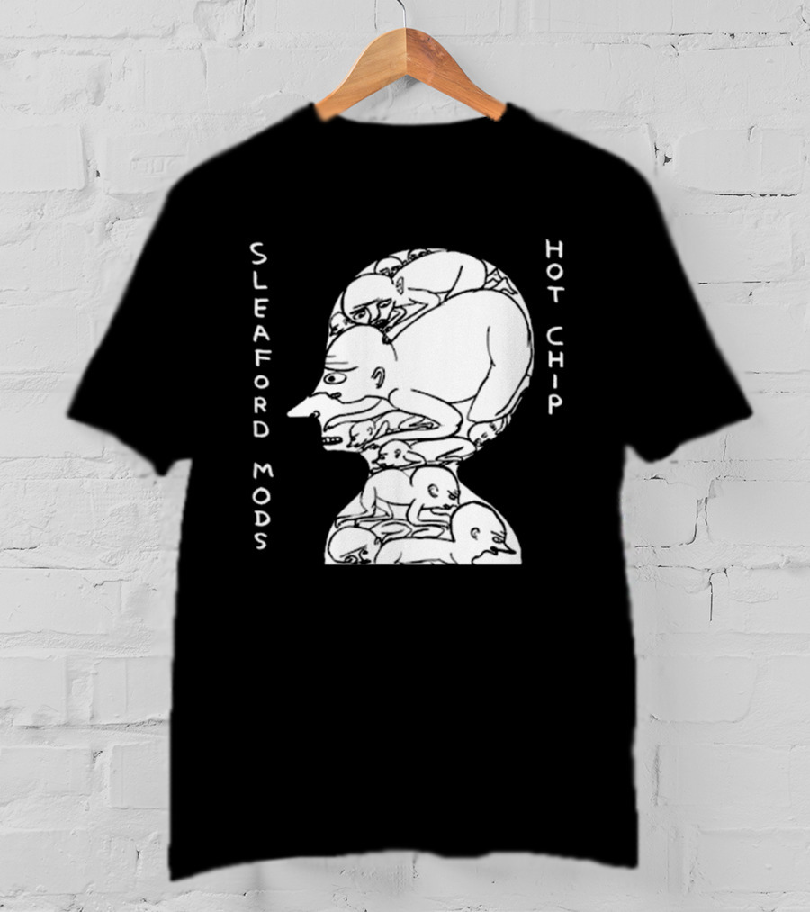 Sleaford Mods Hot Chip Abstract Figure Array T-Shirt