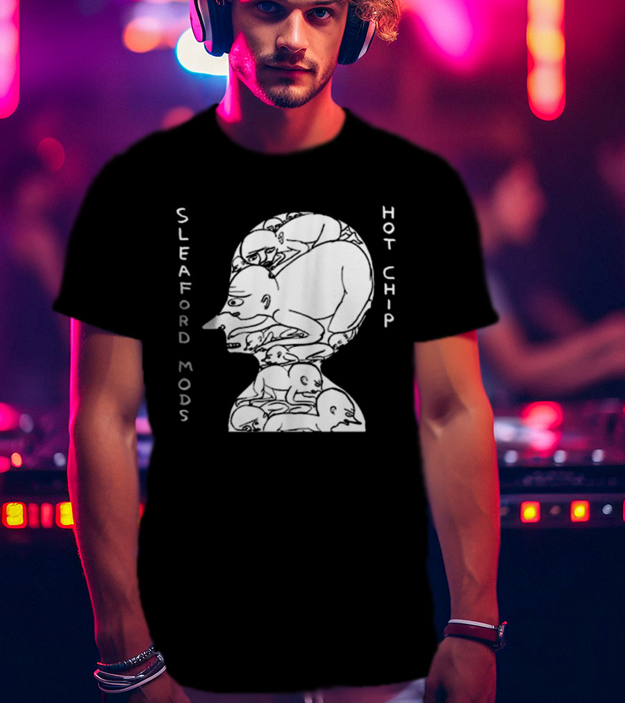 Sleaford Mods Hot Chip Abstract Figure Array T-Shirt