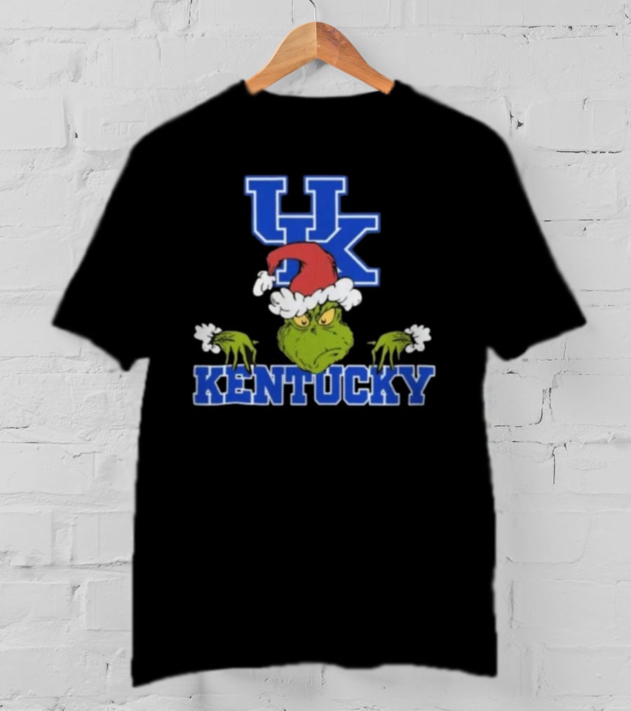 Kentucky Wildcats Grinch Christmas NCAA Football T-Shirt