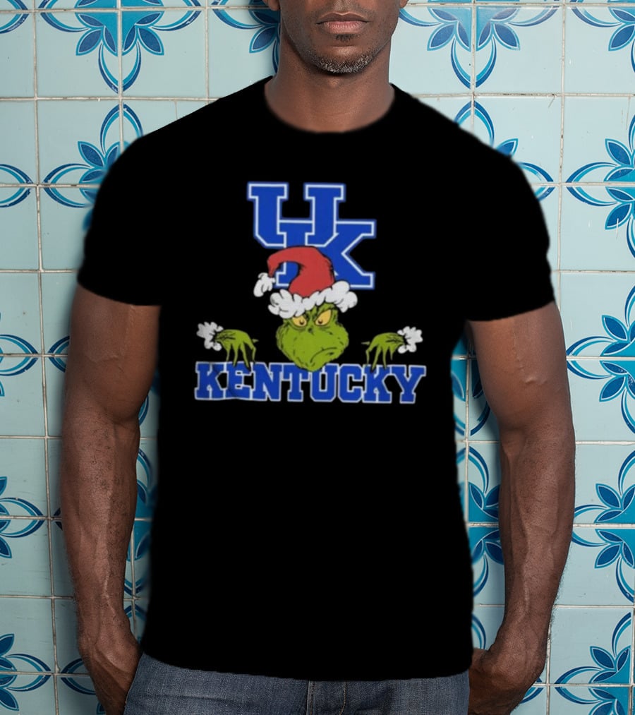 Kentucky Wildcats Grinch Christmas NCAA Football T-Shirt