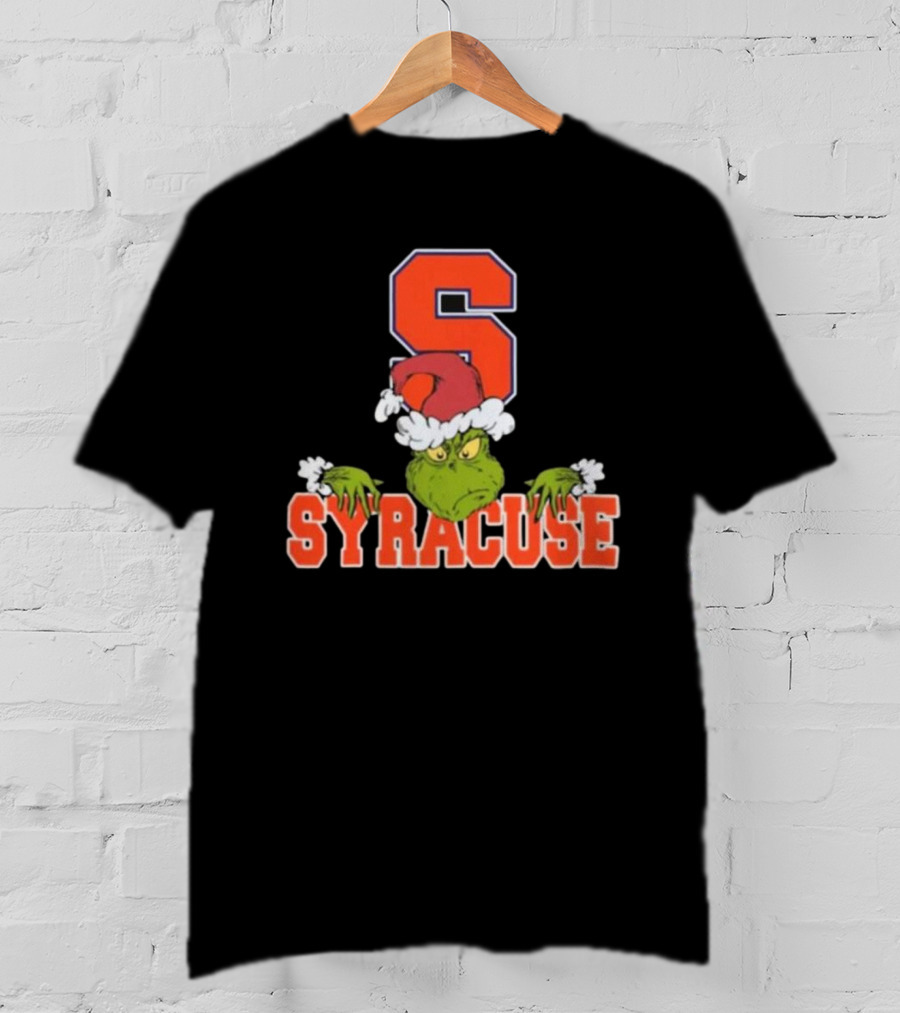Syracuse Orange Grinch Christmas Football T-Shirt