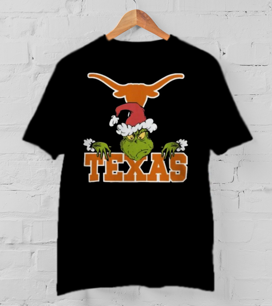 NCAA Texas Longhorns Grinch Christmas T-Shirt