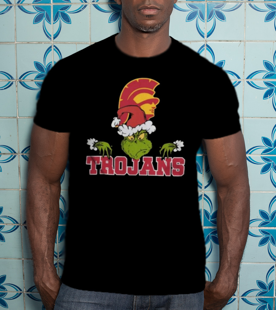 USC Trojans Football Grinch Christmas T-Shirt