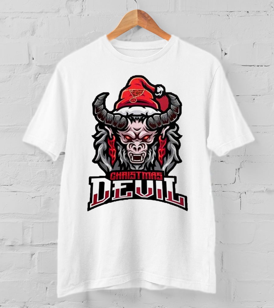 St. Louis Blues Krampus Christmas Devil NHL T-Shirt