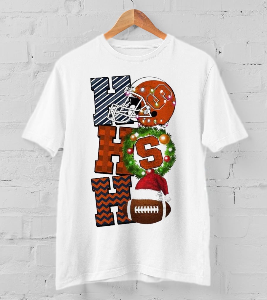Syracuse Orange Football Ho Ho Ho Christmas Game Day T-Shirt
