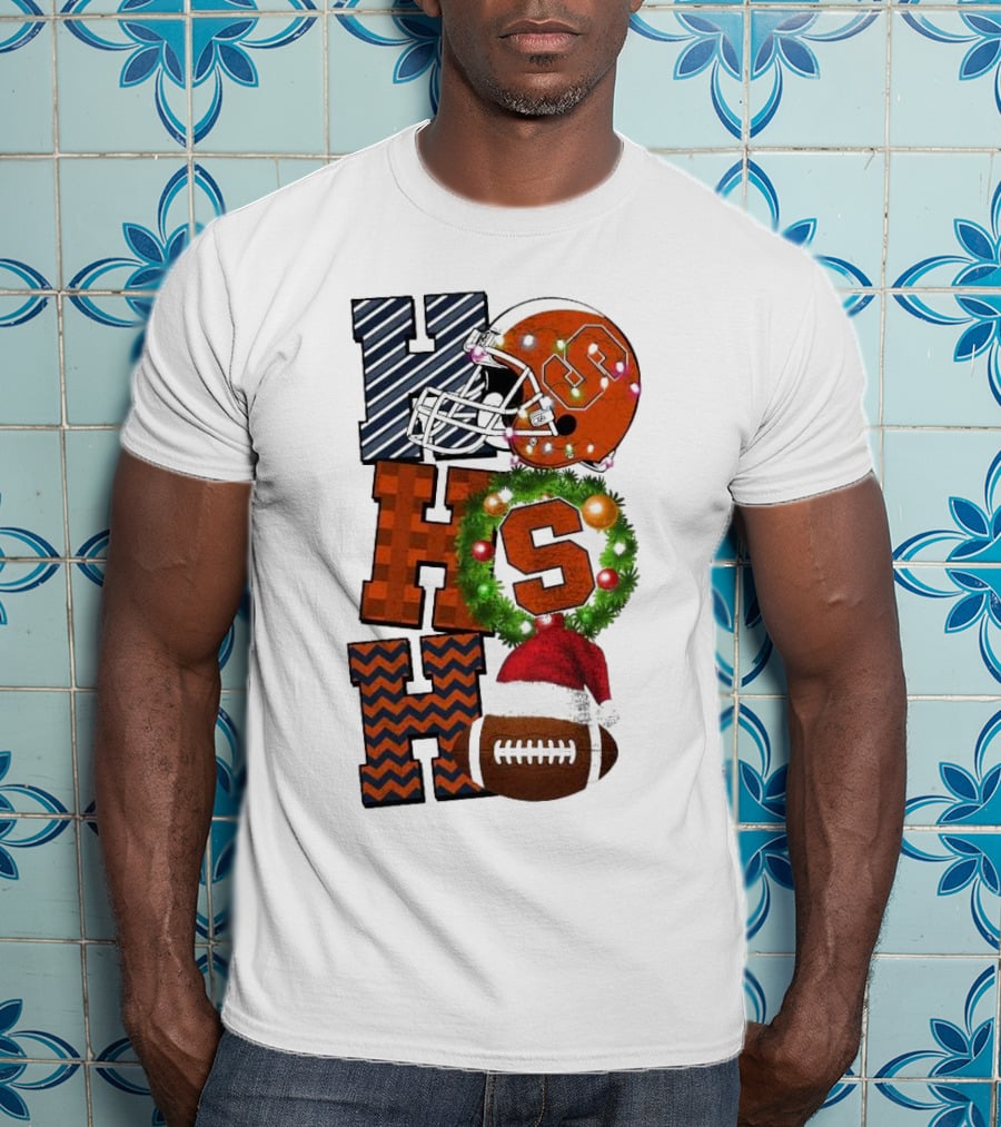 Syracuse Orange Football Ho Ho Ho Christmas Game Day T-Shirt
