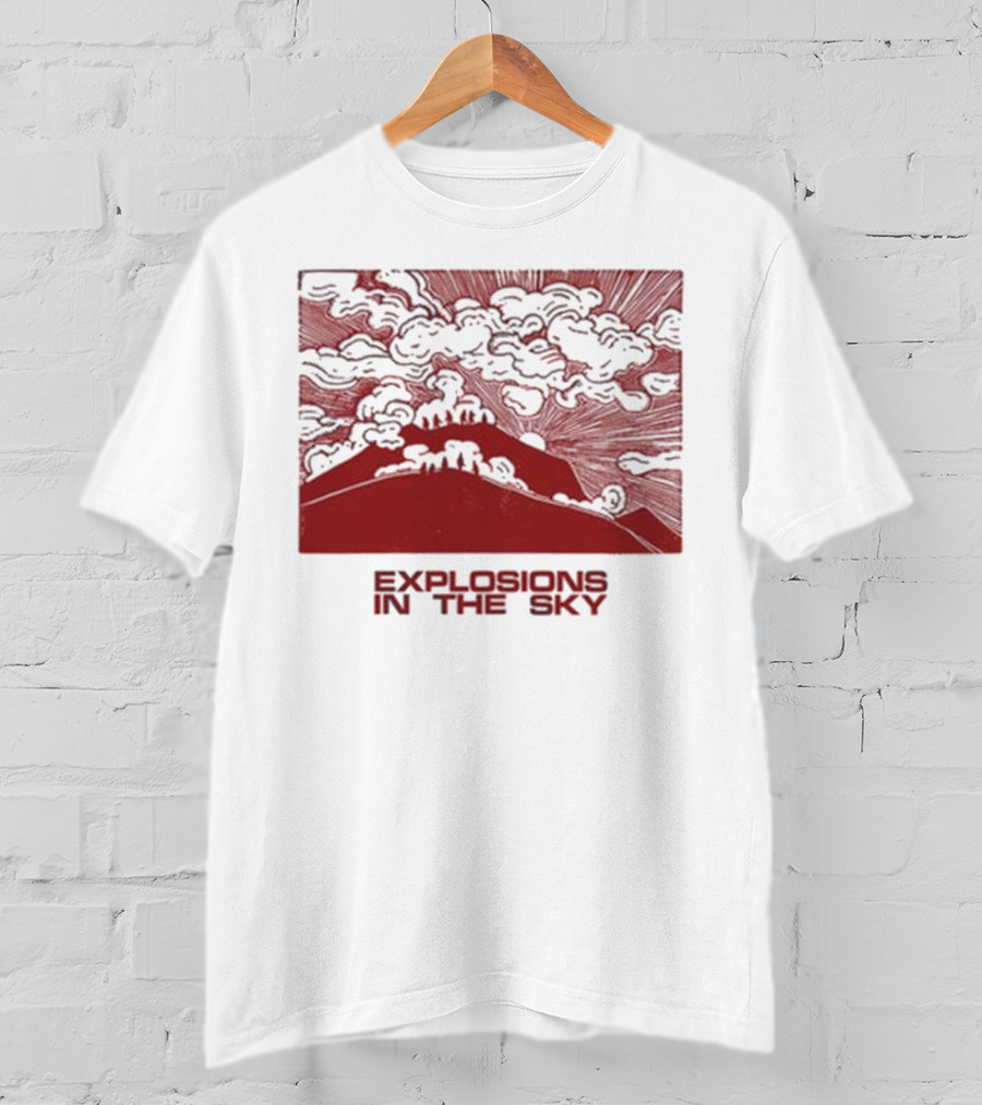 Explosions In The Sky End Natural Cloud Mountain Landscape T-Shirt
