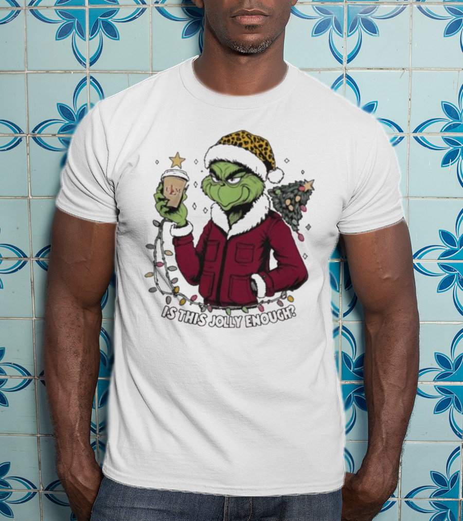 ULM Warhawks Santa Grinch Coffee Christmas Is This Jolly Enough T-Shirt