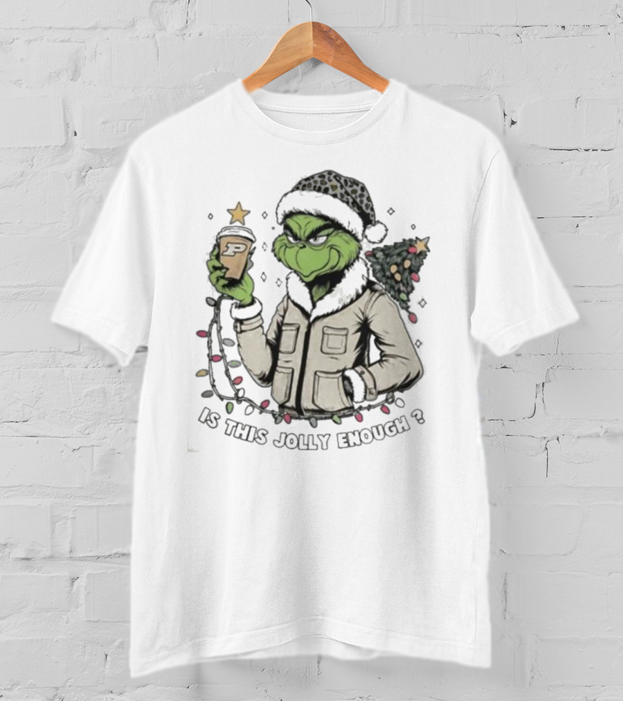 Purdue Boilermakers Santa Grinch Is This Jolly Enough T-Shirt