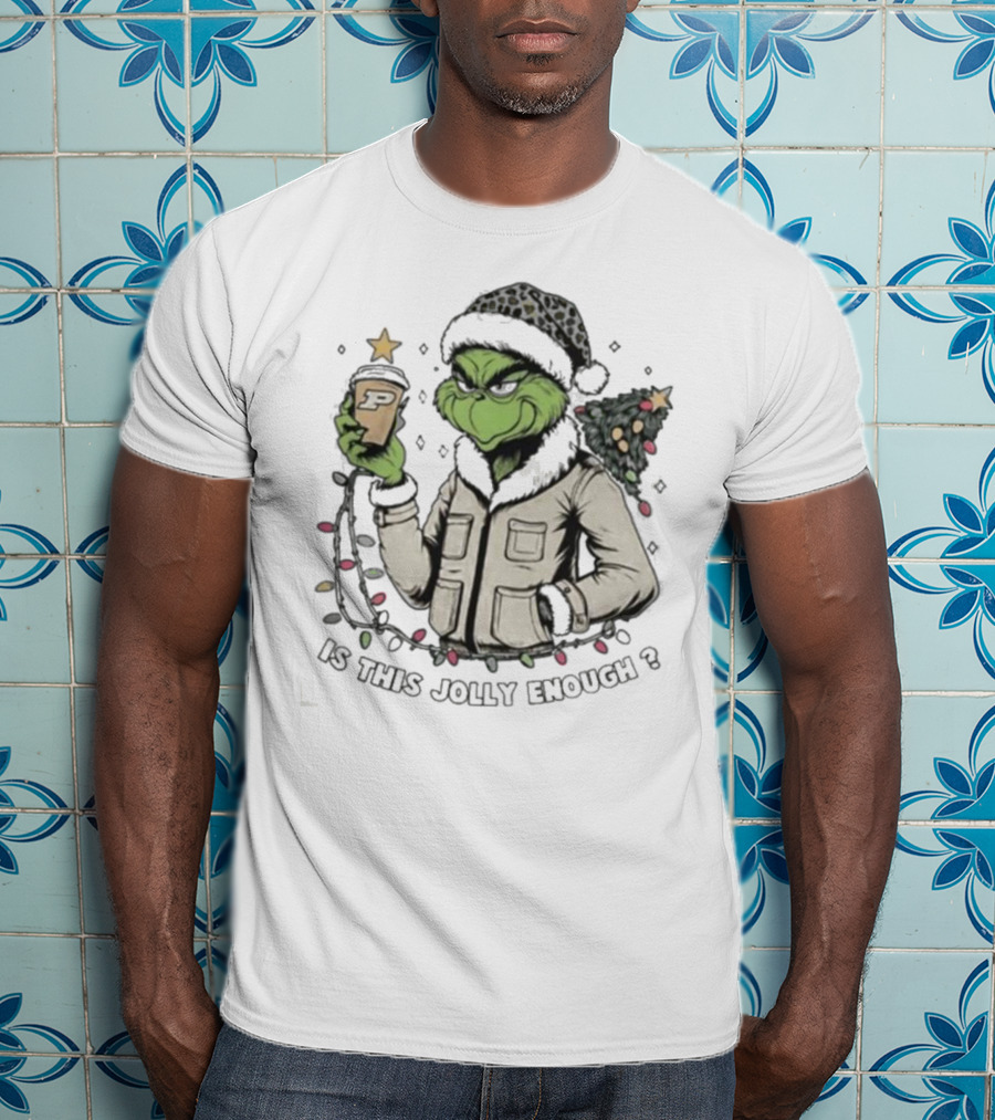 Purdue Boilermakers Santa Grinch Is This Jolly Enough T-Shirt