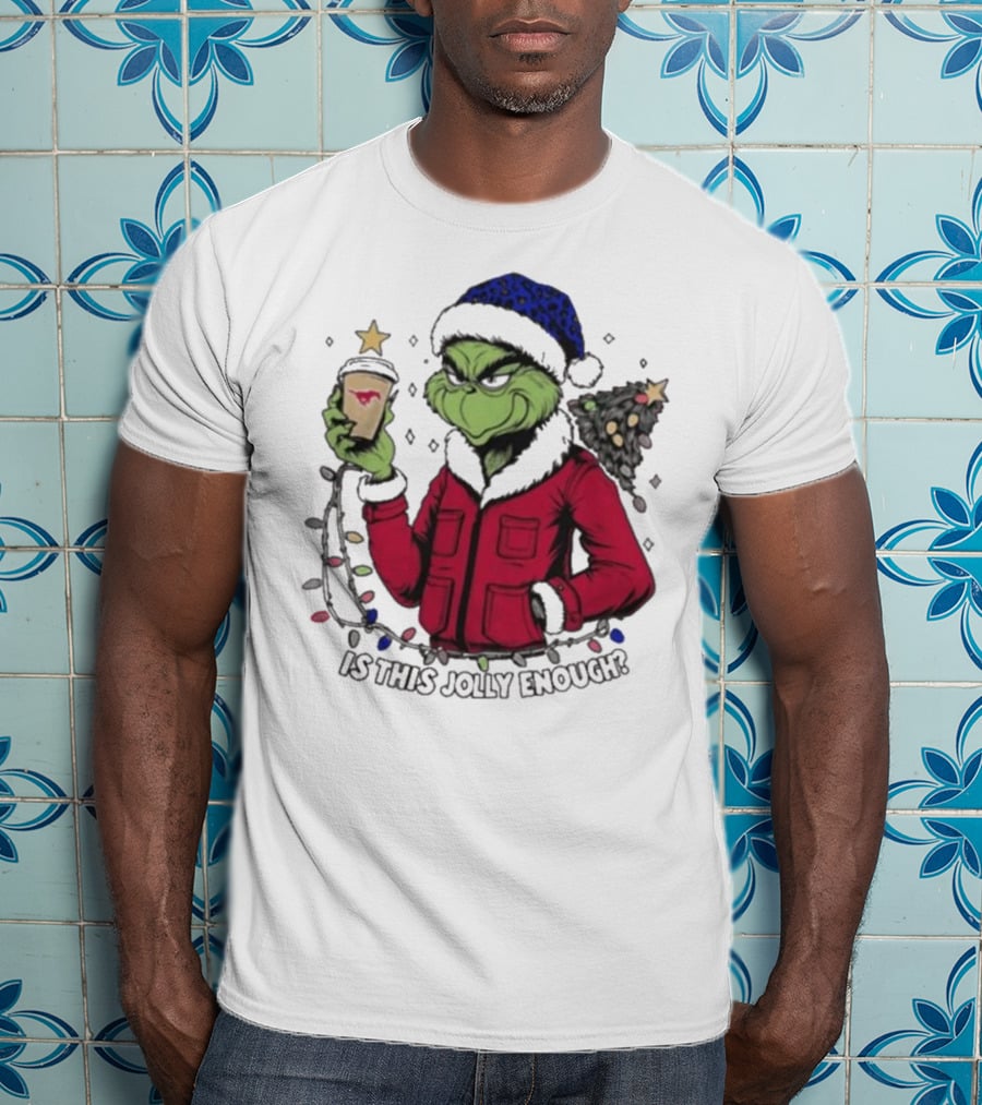 SMU Mustangs Santa Grinch Is This Jolly Enough Merry Christmas T-Shirt
