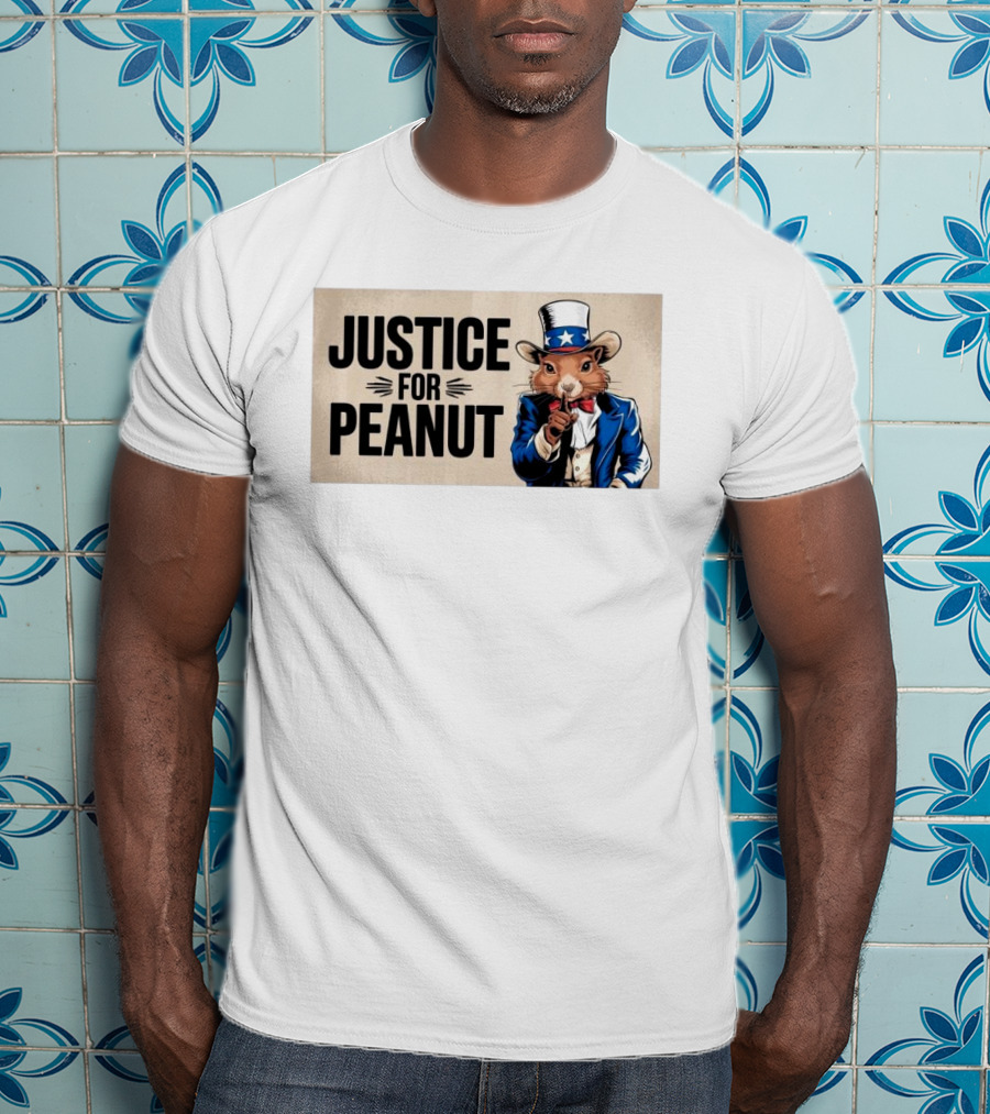 Justice For Peanut Squirrel Uncle Sam T-Shirt