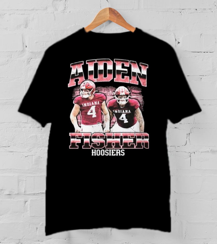 Aiden Fisher Indiana Hoosiers 90s Football T-Shirt