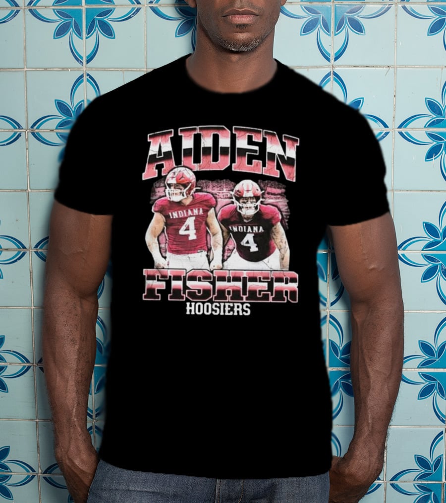 Aiden Fisher Indiana Hoosiers 90s Football T-Shirt