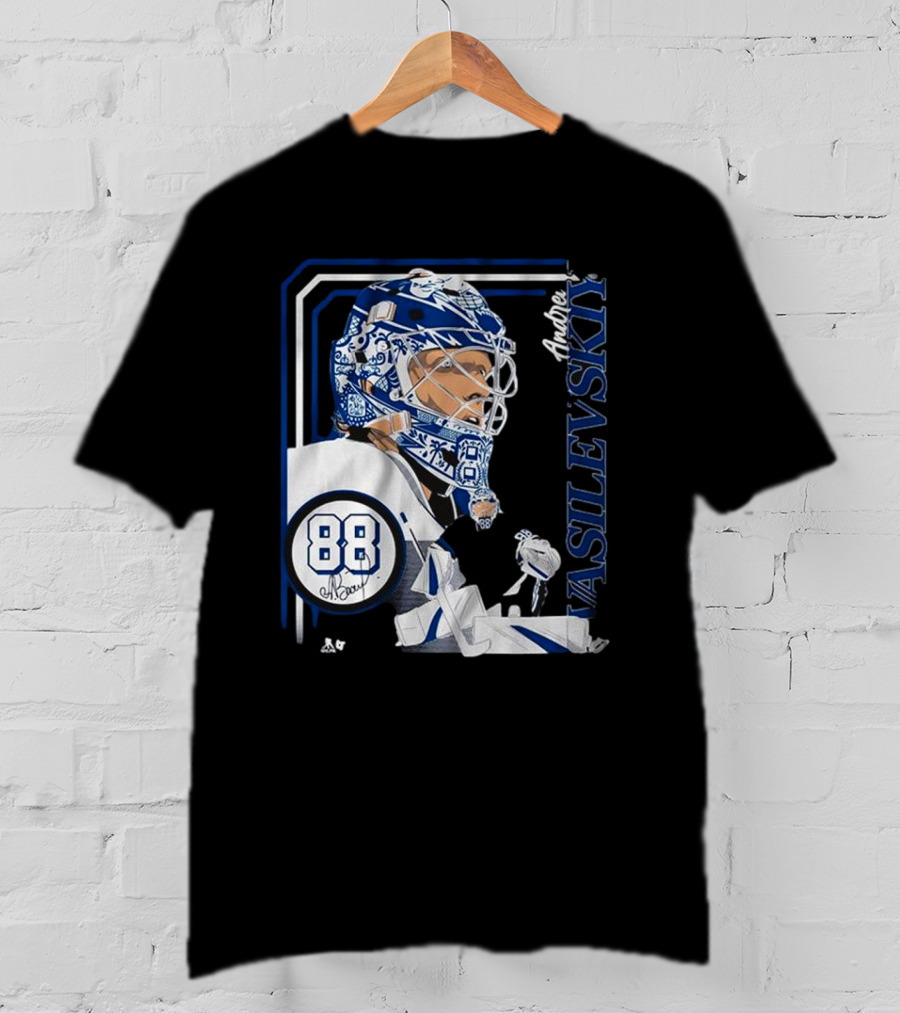 Andrei Vasilevskiy 88 Hockey Goalie Collage Frame T-Shirt