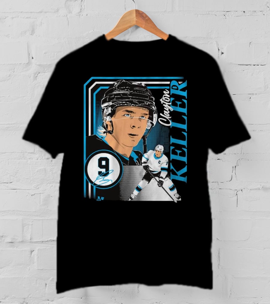 Clayton Keller 9 Hockey Portrait Collage T-Shirt