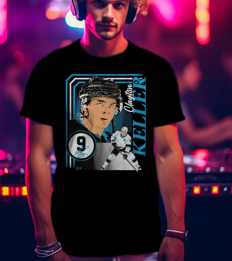 Clayton Keller 9 Hockey Portrait Collage T-Shirt