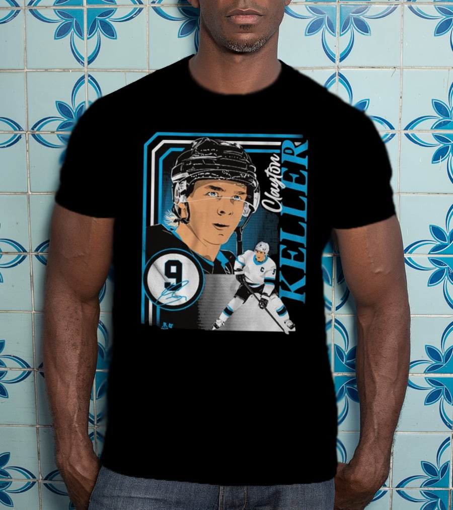 Clayton Keller 9 Hockey Portrait Collage T-Shirt