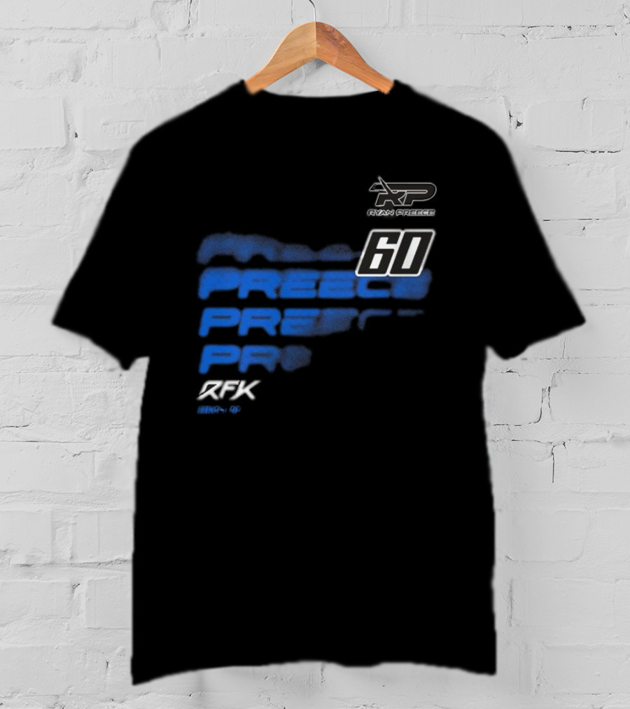Ryan Preece RP 60 RFK Blue Men's Black T-Shirt