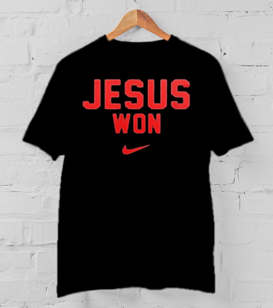 Jesus Won Just Here To Give God Glory Ohio State Buckeyes T-Shirt