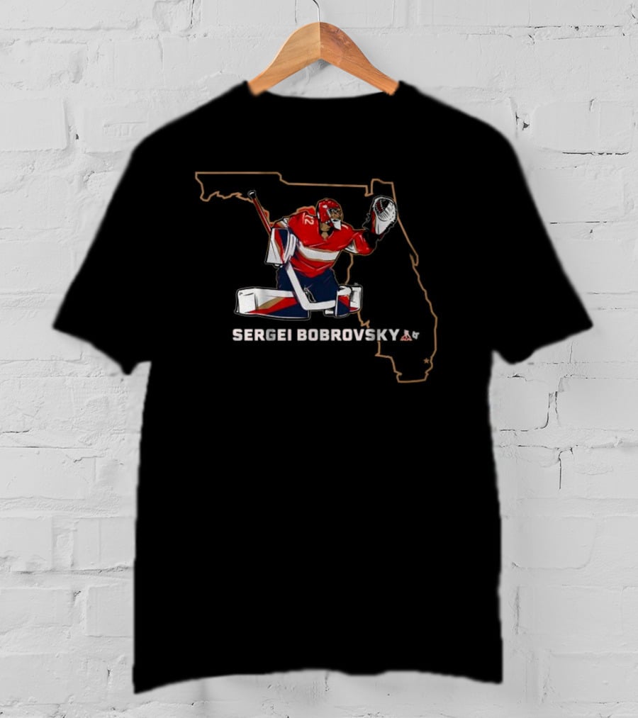 Sergei Bobrovsky Florida Hockey Goalie Star T-Shirt