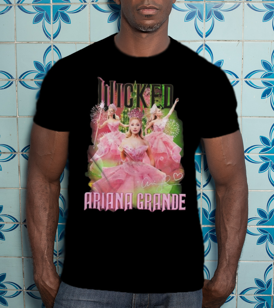 Wicked Ariana Grande Signature Pink Dress Trio T-Shirt