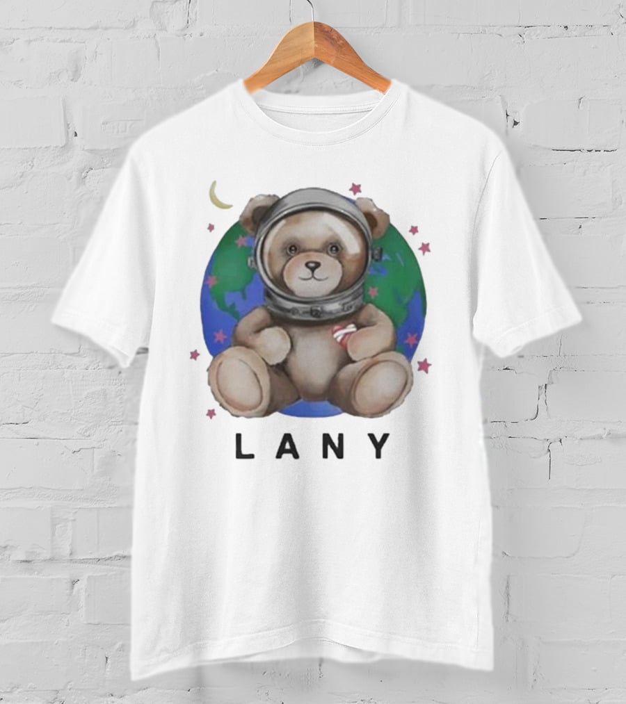 Lany Astro Bear Earth Stars Moon T-Shirt