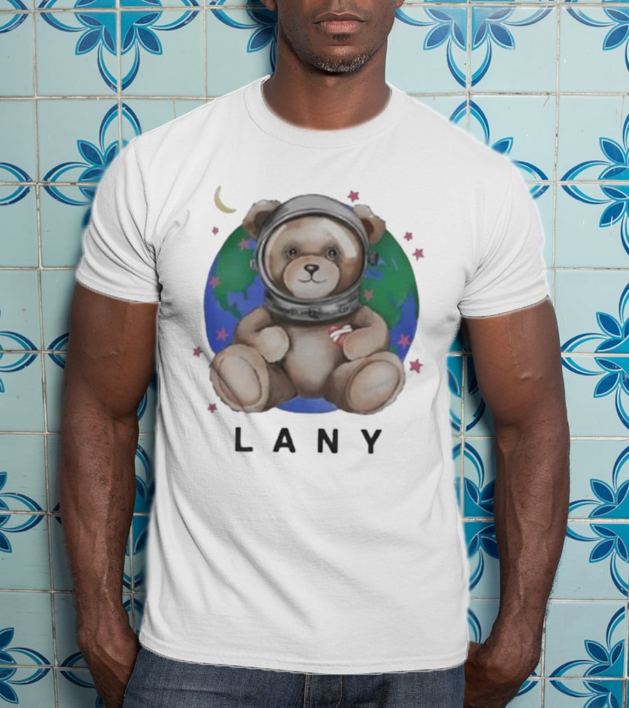 Lany Astro Bear Earth Stars Moon T-Shirt