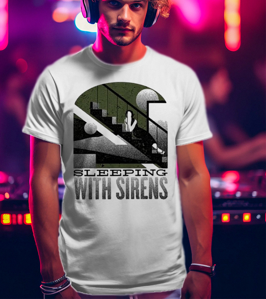 Sleeping With Sirens Stairs Retro Minimalist T-Shirt