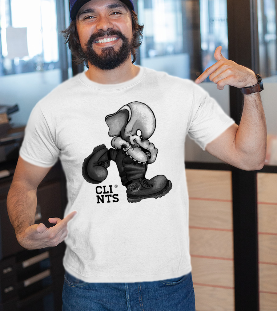 Cli Nts Stomper Character With Large Boots And Beads T-Shirt