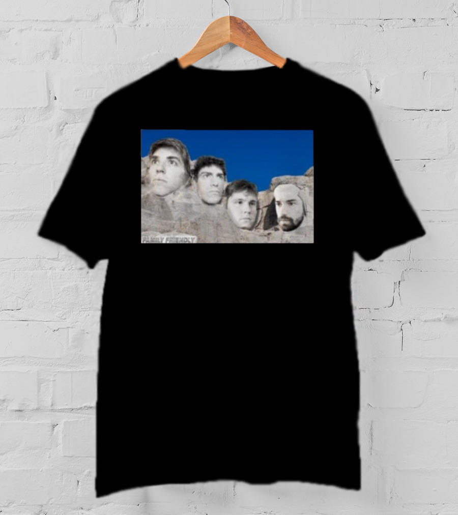 Family Friendly Mt. Rushmore Faces T-Shirt