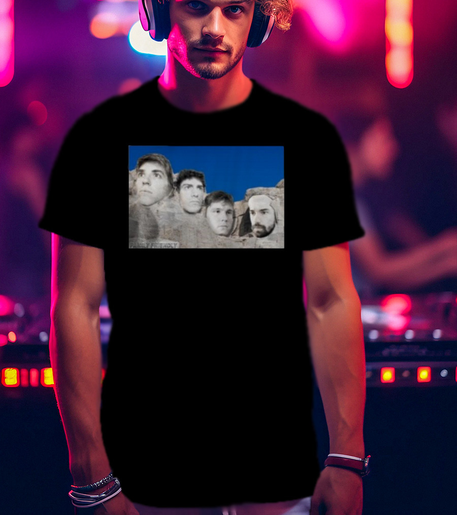 Family Friendly Mt. Rushmore Faces T-Shirt