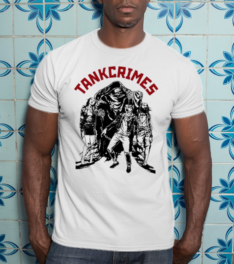 Tankcrimes Brainsqueeze Grim Reaper And Zombies T-Shirt