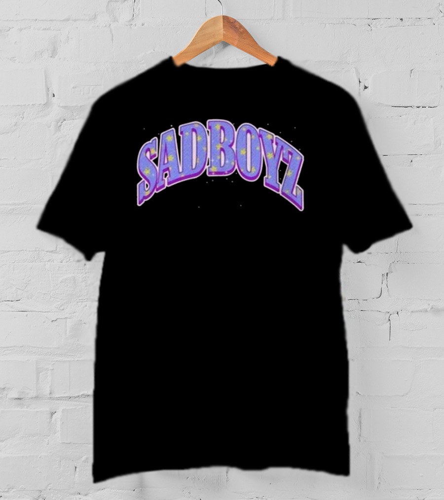 Sad Boyz Purple Rhinestone Star T-Shirt
