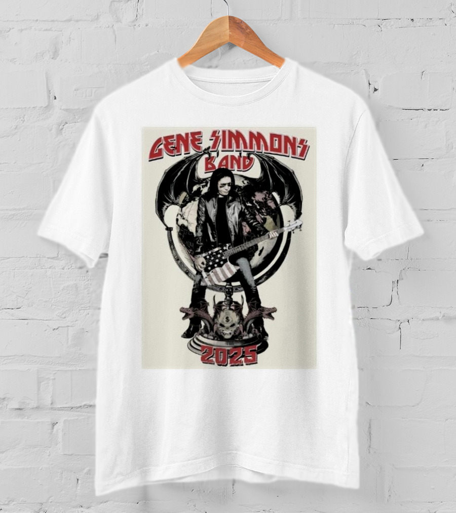 Gene Simmons Band 2025 Spring Shows Featuring Iconic Imagery T-Shirt